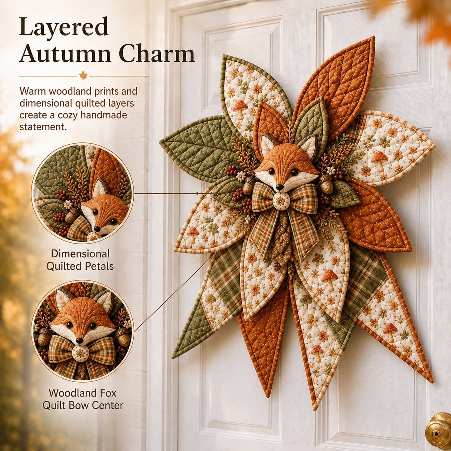 ⏳ Last Day 49% OFF – 🎀 Beginner-Friendly Oversized Quilted Bow Sewing Kit