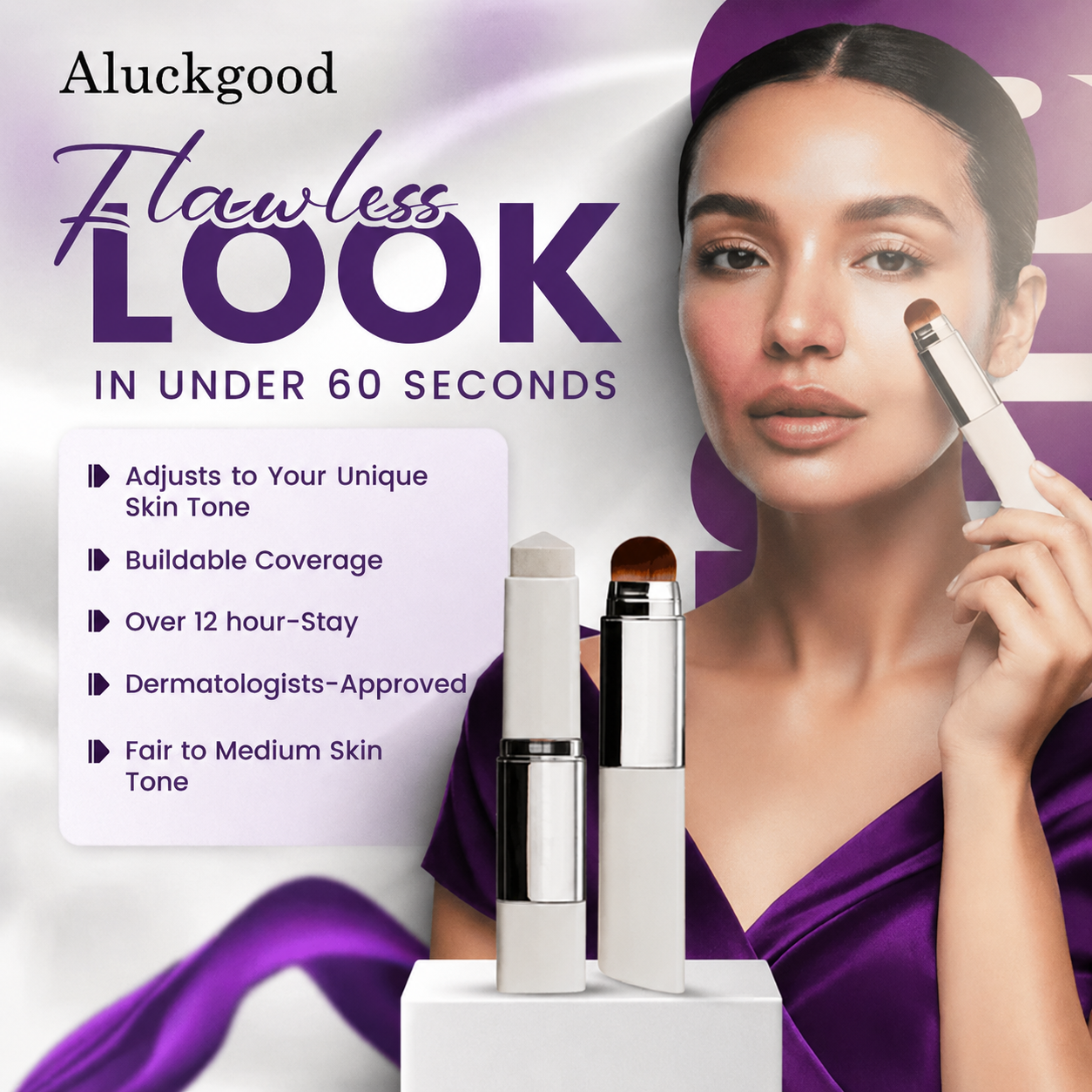 Aluckgood™ Korean Color-Changing Foundation stick