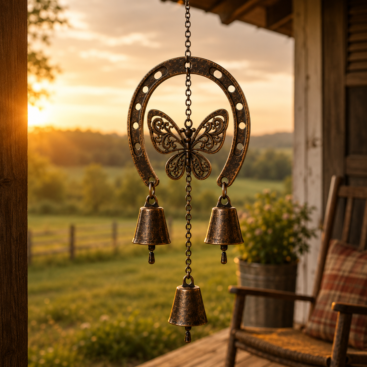 The Horseshoe &Butterfly Wind Chime ❤🐎 ( by Jordan Maynard)