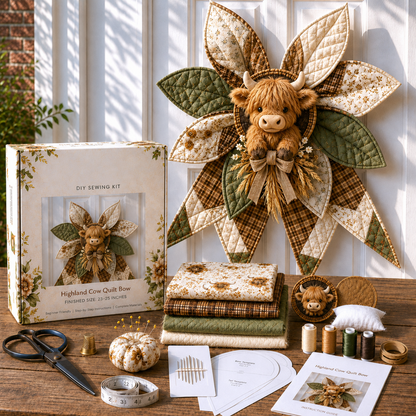 🔥Last Day 50% OFF- Large Patchwork Bow Sewing Kit | Complete Kit with All Tools & Step-by-Step Guide Included 💕