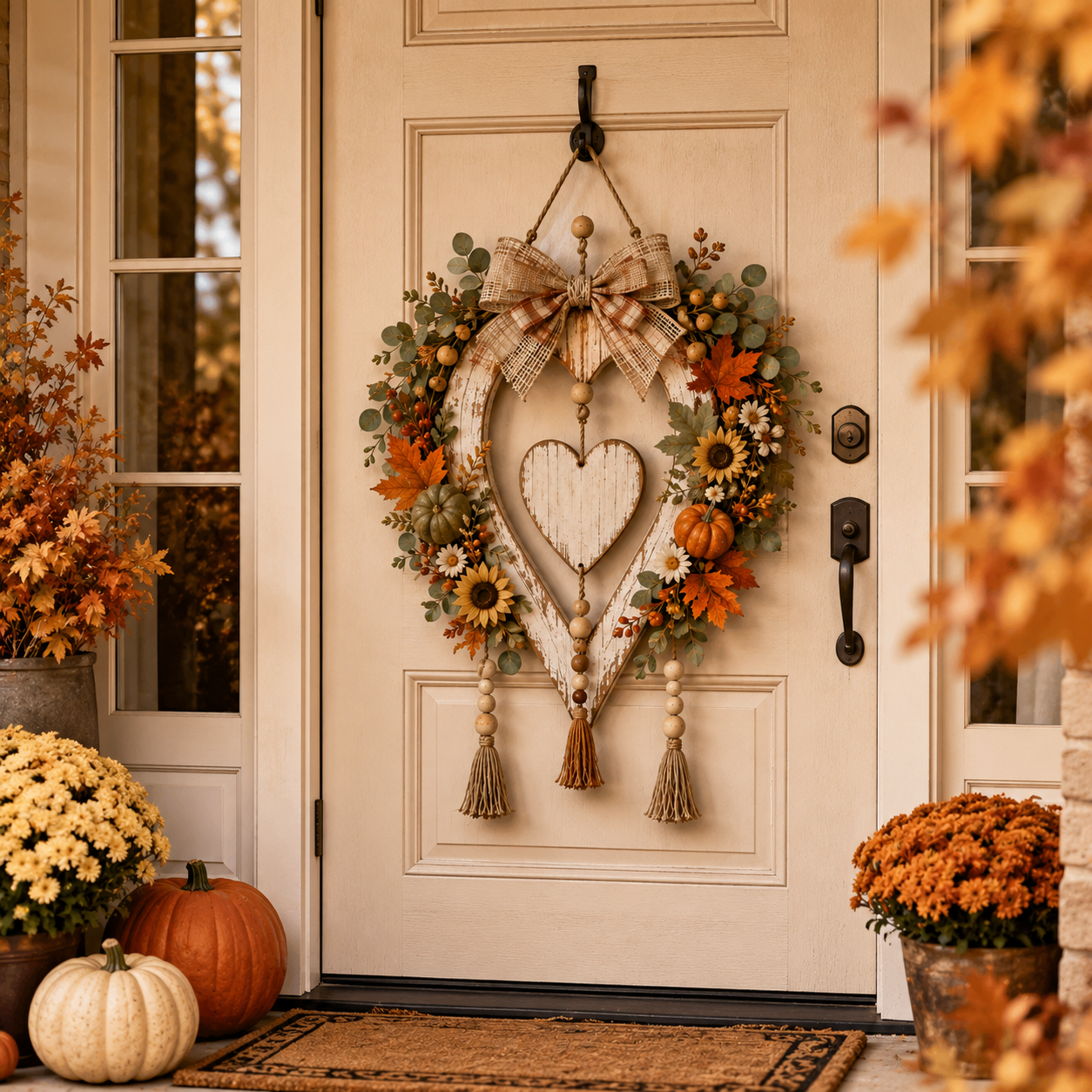 🔥LAST DAY 50% OFF -🍂🤎Harvest Heart Farmhouse Wall Decor