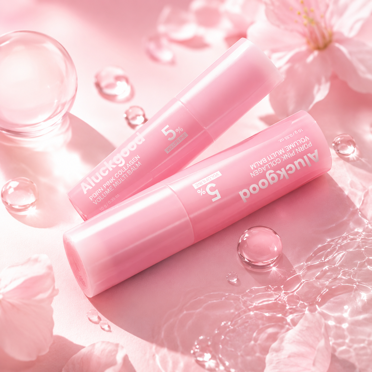 🔥LAST DAY 60% OFF🎁Korean Pink Collagen Volume Multi Balm + Pink Caffeine Collagen Eye Patch