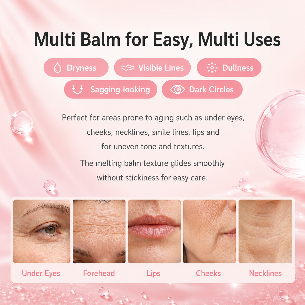 🔥LAST DAY 60% OFF🎁Korean Pink Collagen Volume Multi Balm + Pink Caffeine Collagen Eye Patch