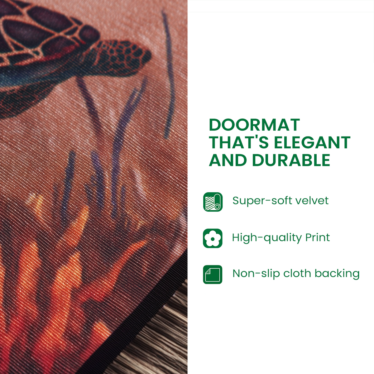 Midnight Cemetery Gate Doormat