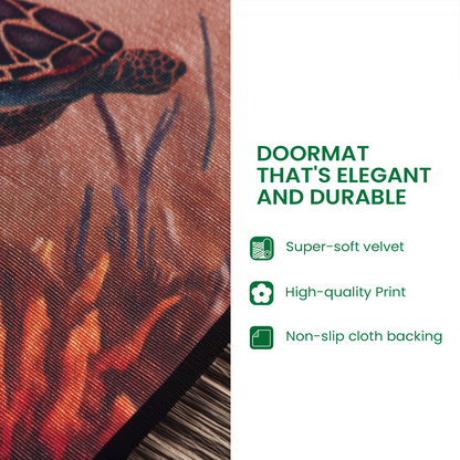 Midnight Cemetery Gate Doormat