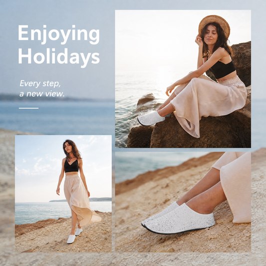 Womens Water Shoes - Lightweight Barefoot Aqua Socks for Beach, Pool, Yoga & Outdoor