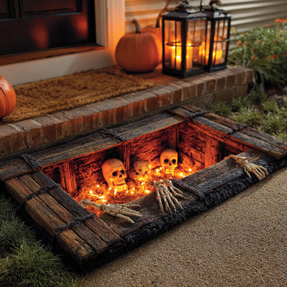Midnight Cemetery Gate Doormat