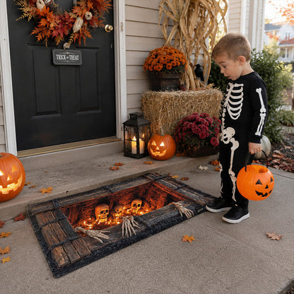 Midnight Cemetery Gate Doormat