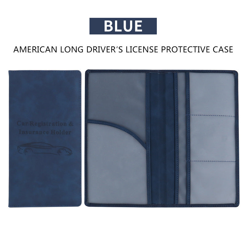 🚗 Car Registration & Insurance Document Holder | Premium PU Leather Organizer