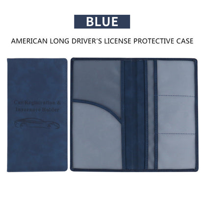🚗 Car Registration & Insurance Document Holder | Premium PU Leather Organizer