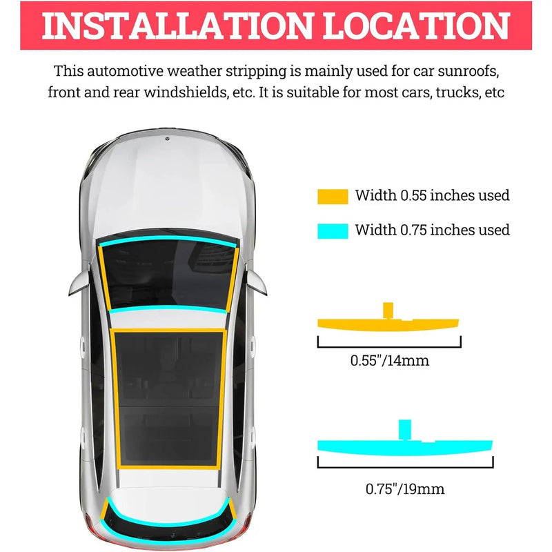 Automotive seal strip placement guide