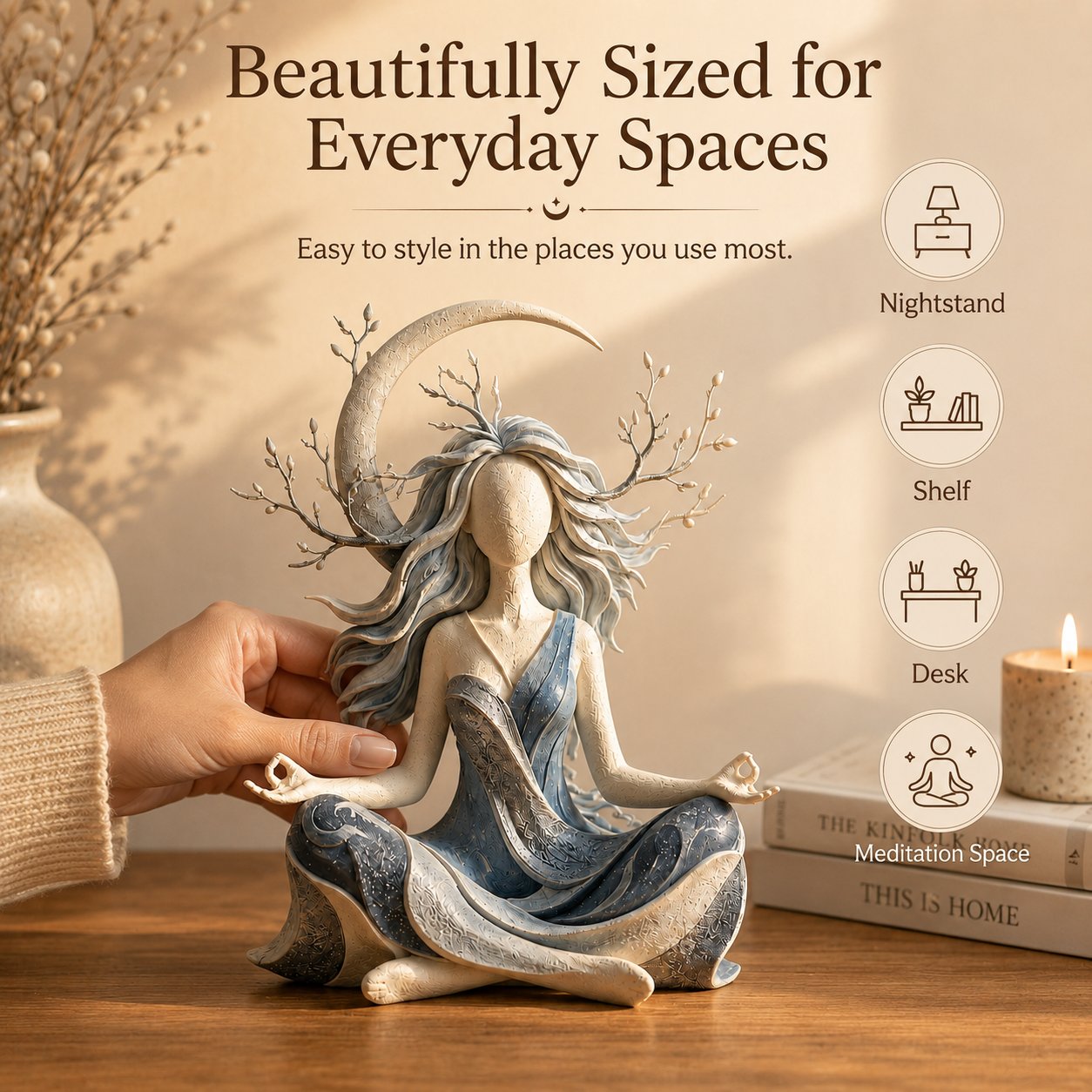 🔥LAST DAY 49% OFF- 🧘Serenity Growth | Inner Harmony Sculptural Figurine 🌙