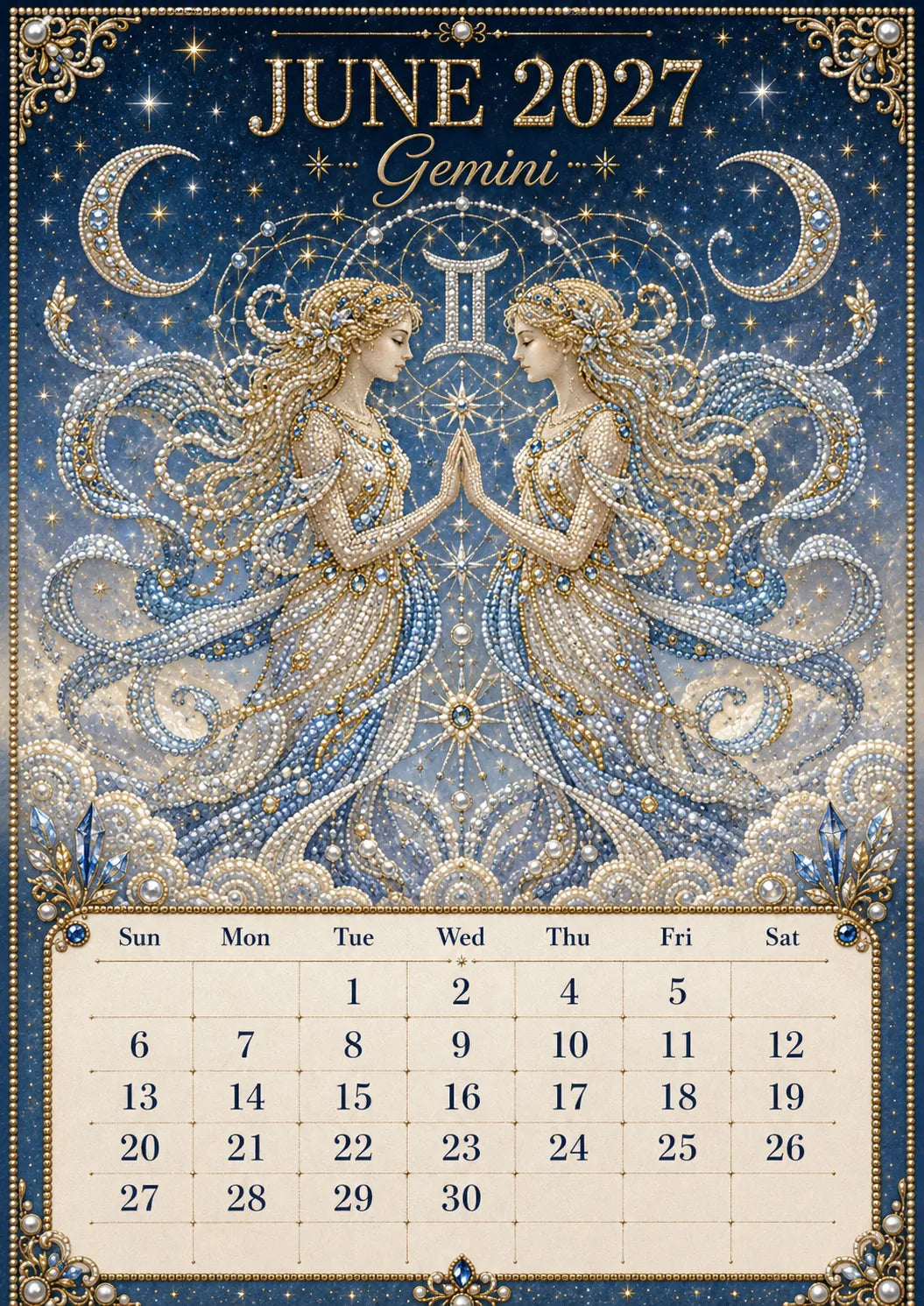 ⏳ Last Day 49% OFF – 🌙 Beginner-Friendly 2027 Twelve Zodiac Bead Art Calendar Kit | Complete Kit with Zodiac Design Base, Decorative Beads & Step-by-Step Guide Included 💕