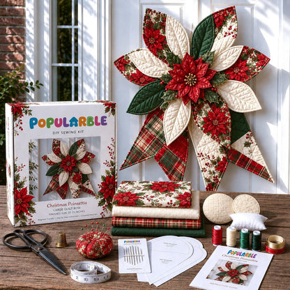 🎁Last Day 50% OFF-Large Patchwork Bow Sewing Kit (Beginner-Friendly)