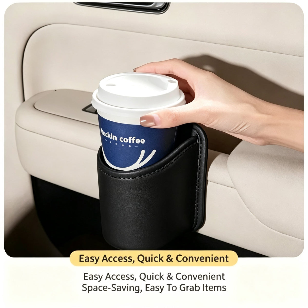 ✨Last Day 50% OFF - Car Cup Holder Accessory, Multi-Purpose Drink & Water Bottle Storage Pouch