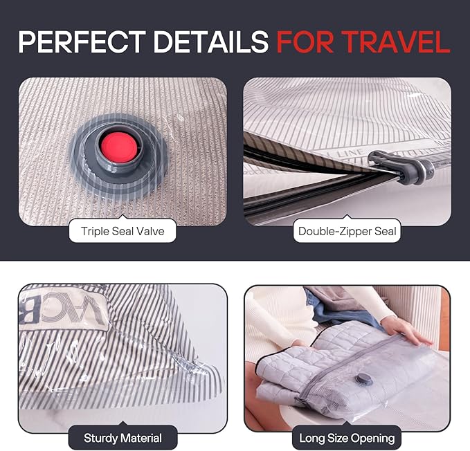 📢Last Day 49% OFF🔥[2026 Upgraded]  X7 Cordless Travel Vacuum Bag Set