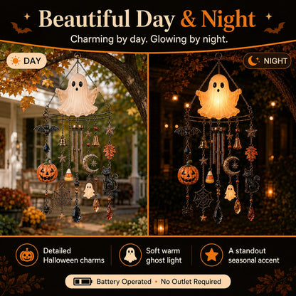 🔥 New Arrival Launch Sale - 50% OFF —👻 Haunted Glow Ghost Wind Chime