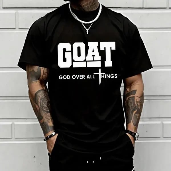 GOAT (“God Over All”) Graphic T-Shirt