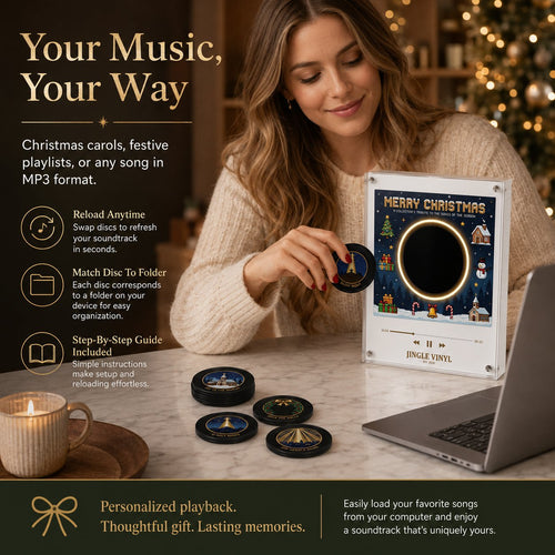 🎄 Interactive Christmas Music Fridge Magnet: Plays 9 Classic Songs for Festive Kitchen Decor! 🎵✨