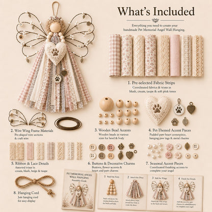 🔥Last Day 50% OFF - 🪽 Angel Fabric Hanging DIY Kit (📦Buy 2 Free Shipping)