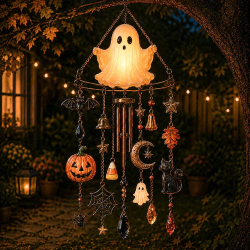 🔥 New Arrival Launch Sale - 50% OFF —👻 Haunted Glow Ghost Wind Chime