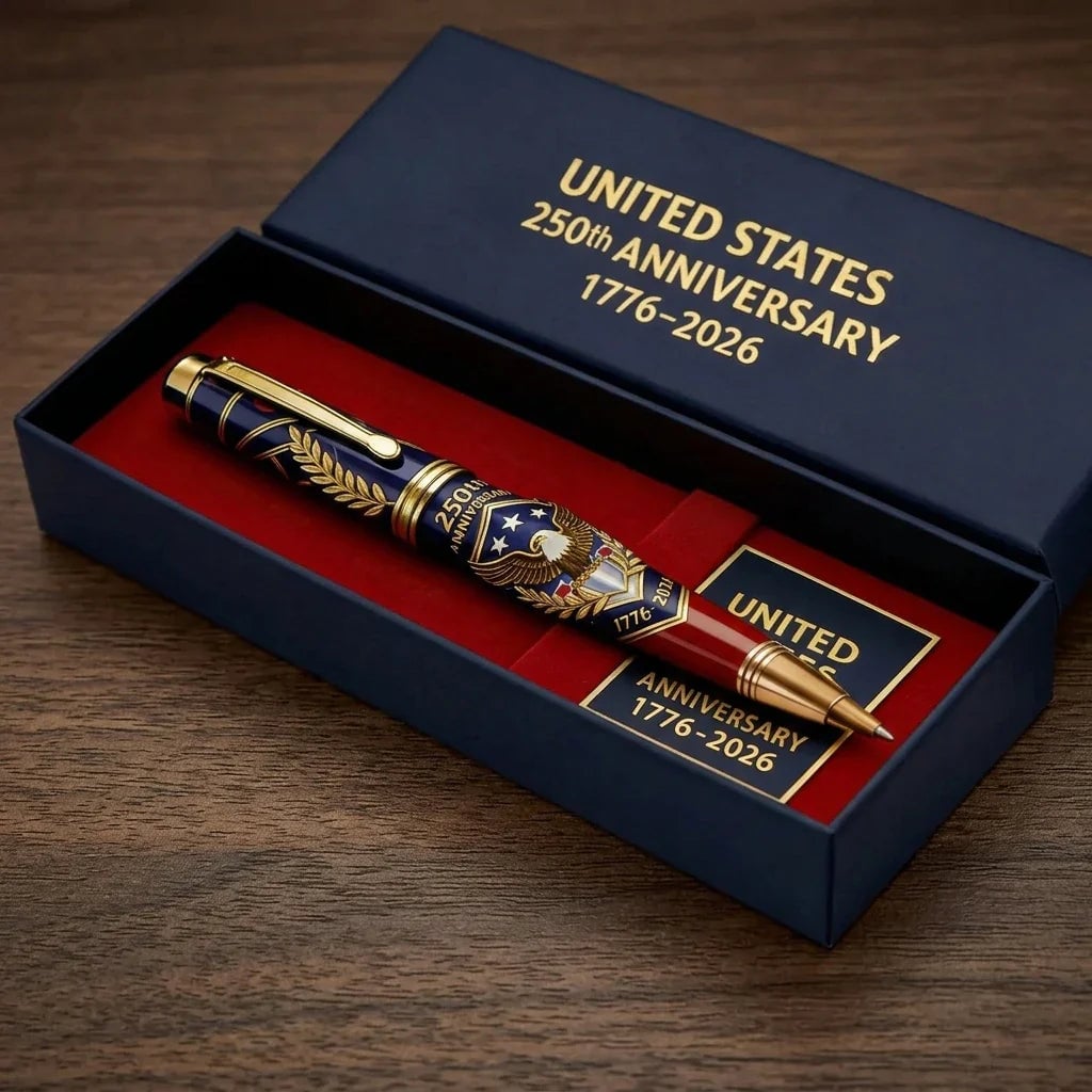 🖊100% Handmade 250th Anniversary Pen丨Crafted From Real Titanium Alloy & Bullet Casing(Michael Kent Handmade®)