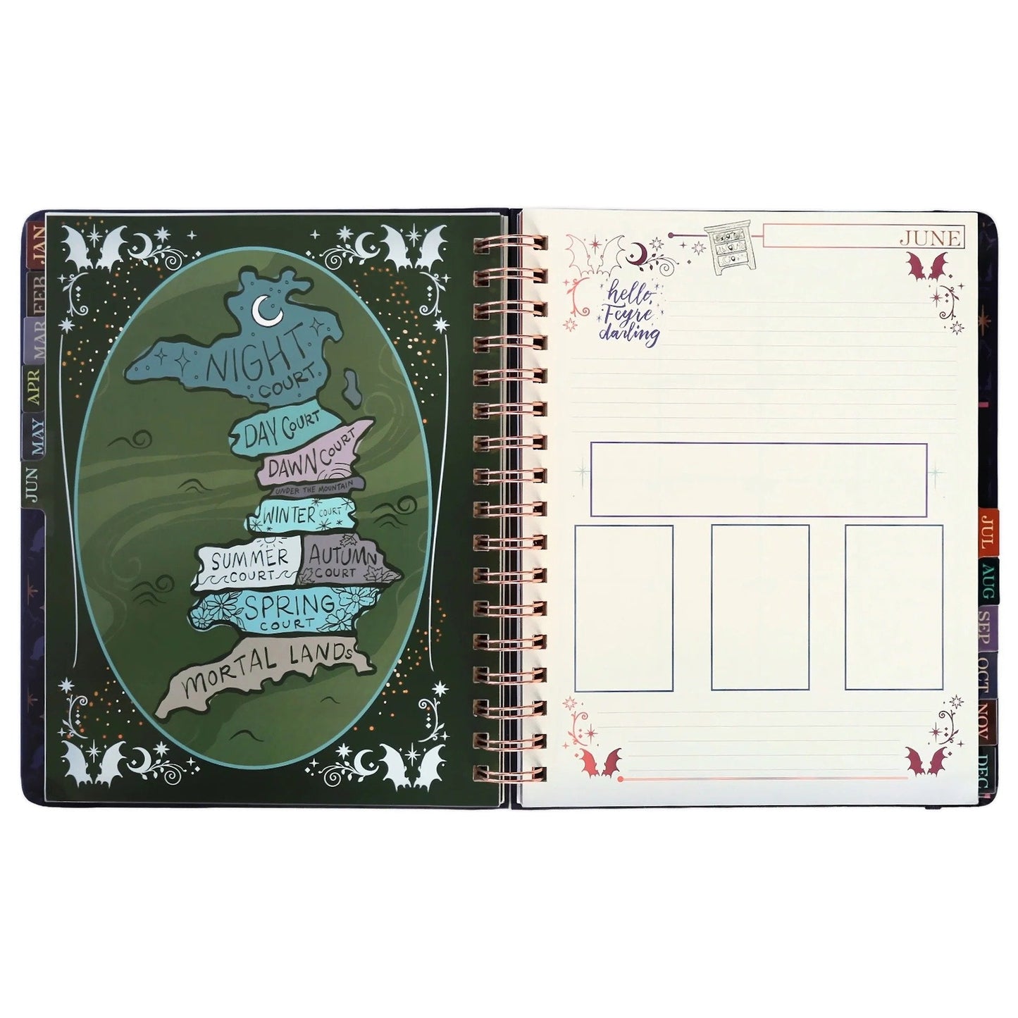 🔥HOT SALE 48% OFF🌙 A Court of Thorns and Roses: Velaris 2027 Weekly Planner ✨ Officially Licensed Fantasy Organizer