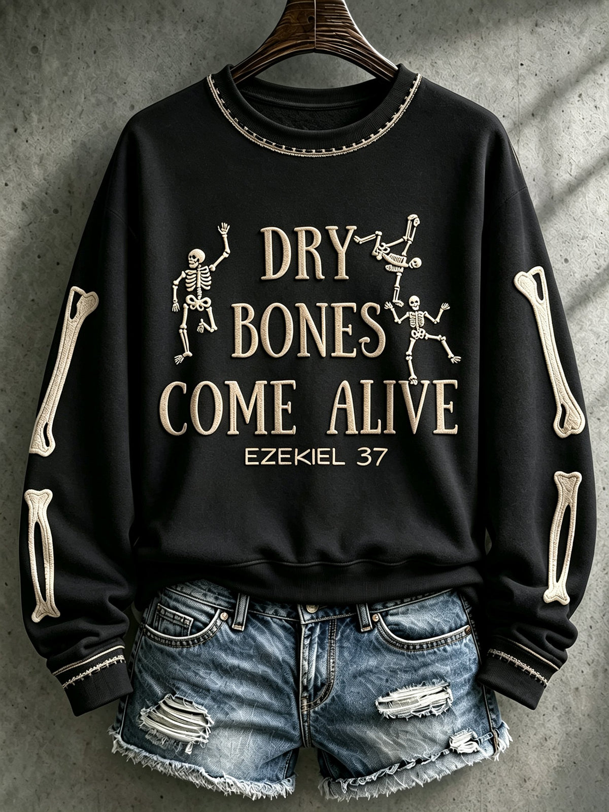 Women's Casual Printed Long-Sleeve Sweatshirt
