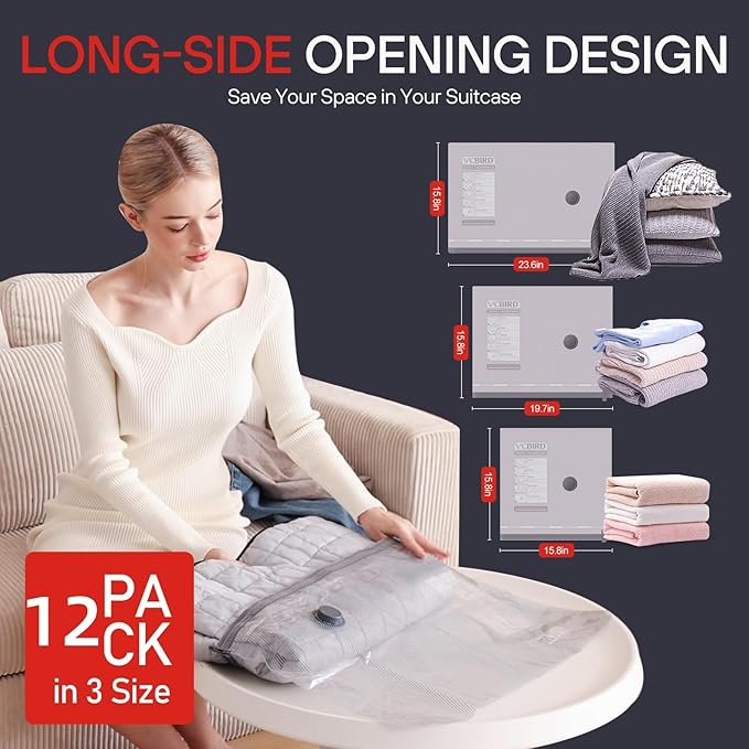 📢Last Day 49% OFF🔥[2026 Upgraded]  X7 Cordless Travel Vacuum Bag Set