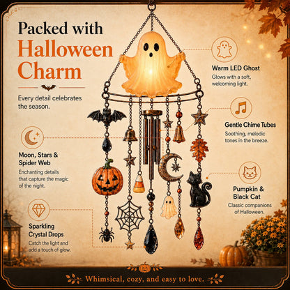 🔥 New Arrival Launch Sale - 50% OFF —👻 Haunted Glow Ghost Wind Chime
