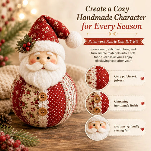 🎄Patchwork Fabric Doll DIY Kit