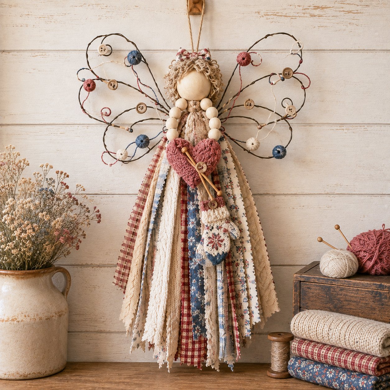 🔥Last Day 50% OFF - 🪽 Angel Fabric Hanging DIY Kit (📦Buy 2 Free Shipping)