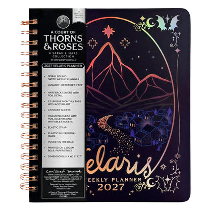 🔥HOT SALE 48% OFF🌙 A Court of Thorns and Roses: Velaris 2027 Weekly Planner ✨ Officially Licensed Fantasy Organizer