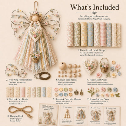 🔥Last Day 50% OFF - 🪽 Angel Fabric Hanging DIY Kit (📦Buy 2 Free Shipping)