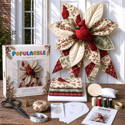 🎁Last Day 50% OFF-Large Patchwork Bow Sewing Kit (Beginner-Friendly)