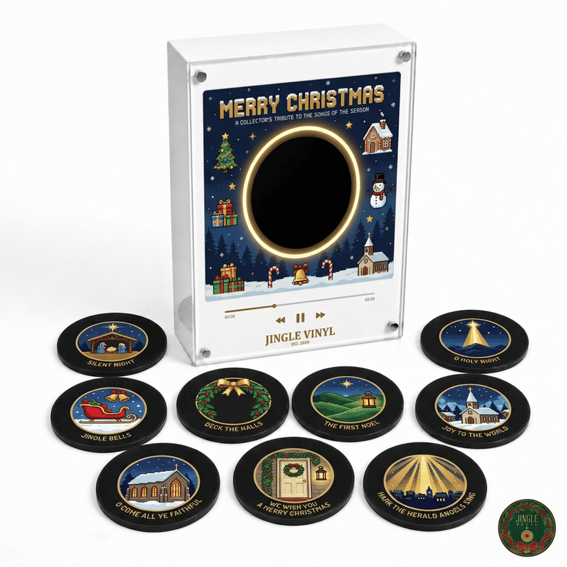 🎄 Interactive Christmas Music Fridge Magnet: Plays 9 Classic Songs for Festive Kitchen Decor! 🎵✨