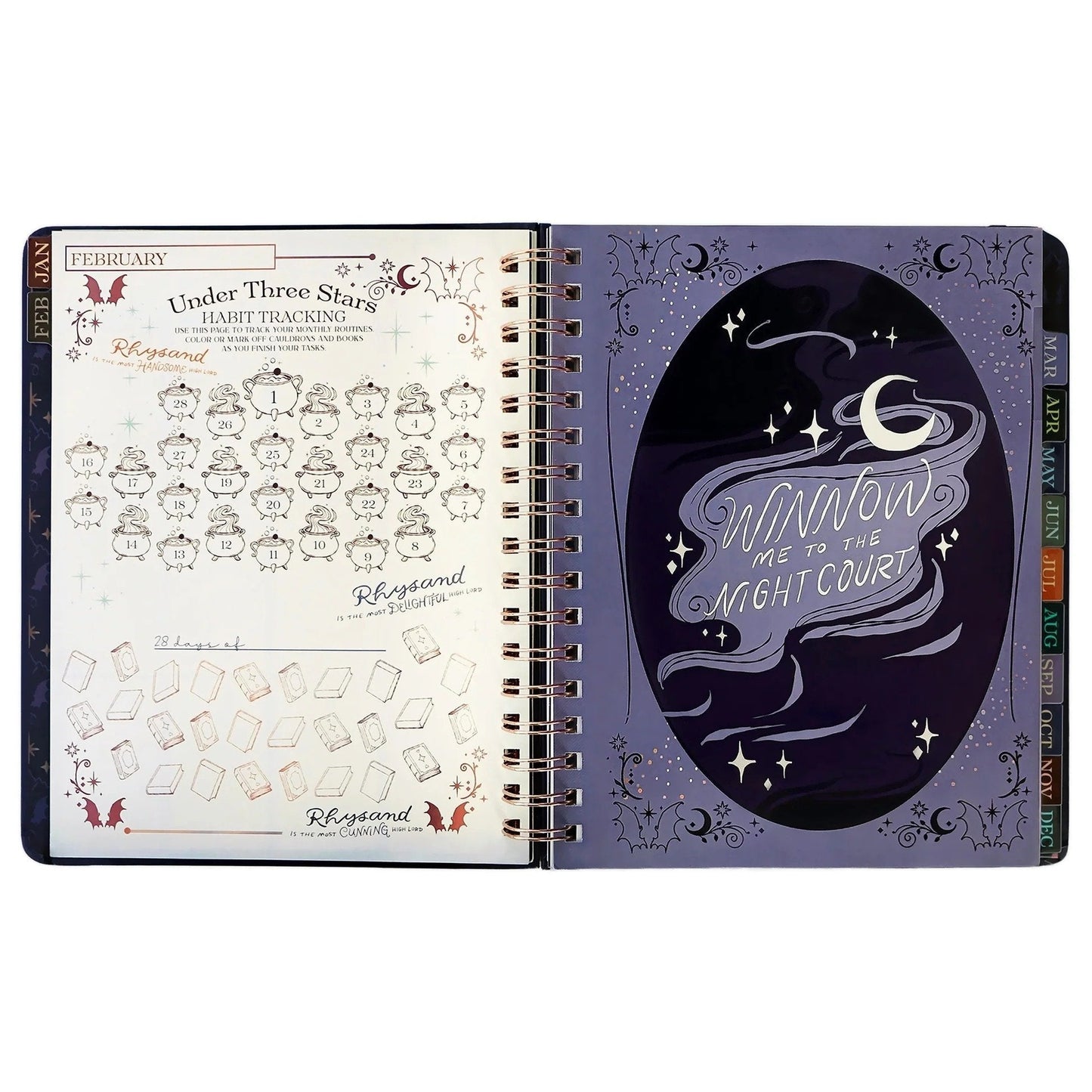 🔥HOT SALE 48% OFF🌙 A Court of Thorns and Roses: Velaris 2027 Weekly Planner ✨ Officially Licensed Fantasy Organizer