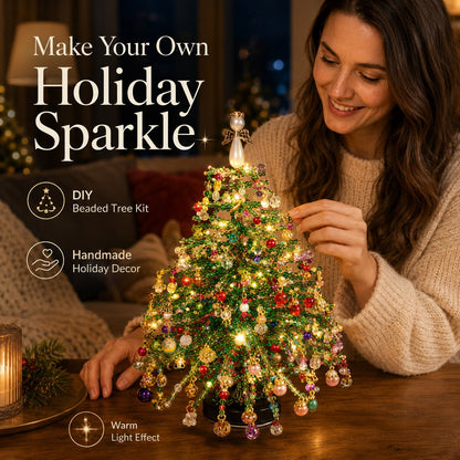 🎄✨ DIY Beaded Christmas Tree Kit – Create Your Own Sparkling Holiday Decoration