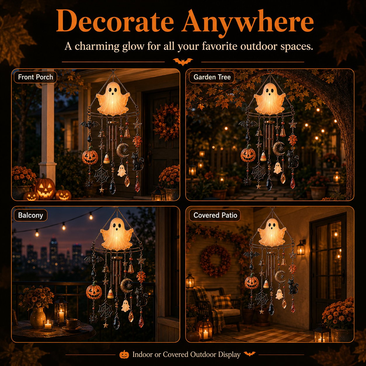 🔥 New Arrival Launch Sale - 50% OFF —👻 Haunted Glow Ghost Wind Chime
