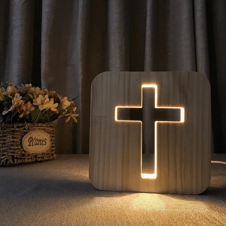 Cross lamp closeup