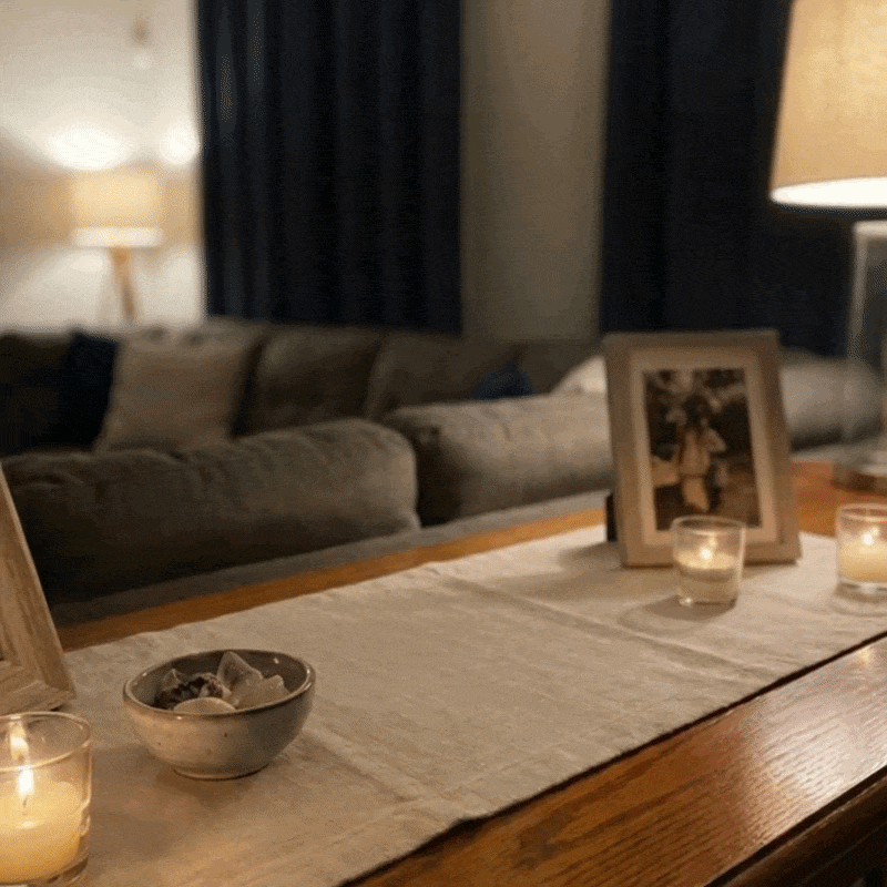 Lumen wooden cross lamp gift