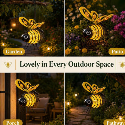 🌙🍃🪴 LIMITED-TIME 50% OFF! Hanging Solar Bee Light – Spread Joy Day and Night 🌞🌜