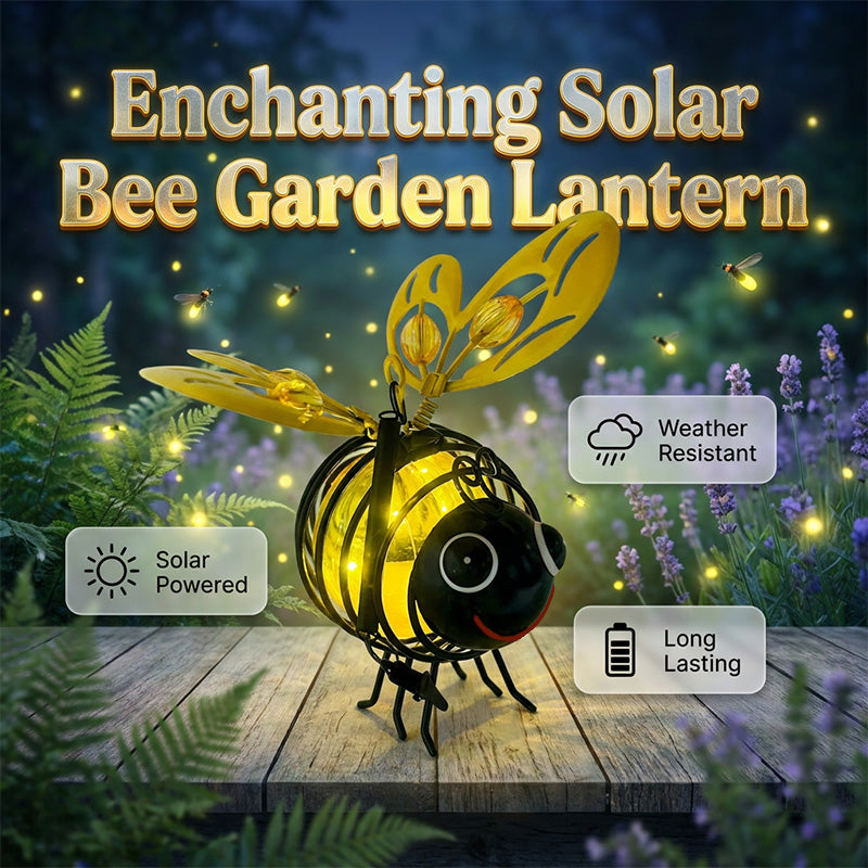 🌙🍃🪴 LIMITED-TIME 50% OFF! Hanging Solar Bee Light – Spread Joy Day and Night 🌞🌜