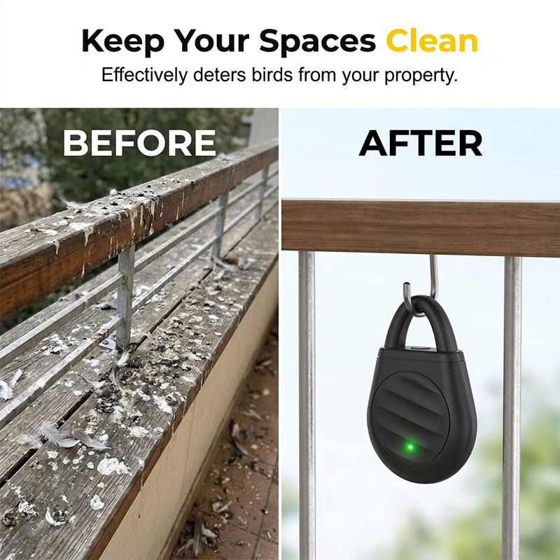 🔥🐦Portable Ultrasonic Bird Repellent Keychain